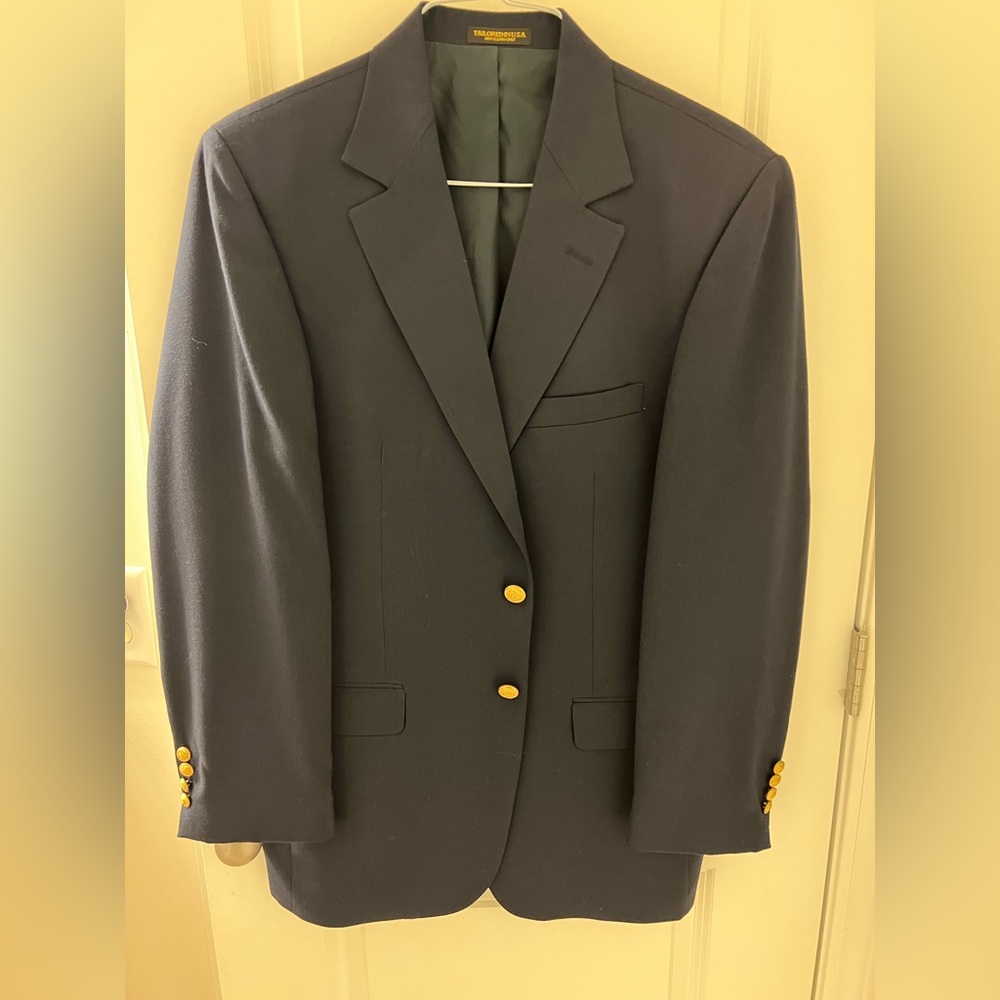 Navy Blue Men’s Blazer. Bespoke 39L